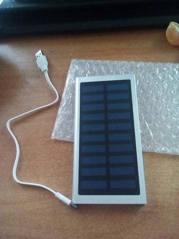 New Ultra-thin 12000mAh Solar Power Bank Dual USB Portable Battery Charger for iPhone HTC Xiaomi
