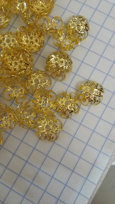 new 100 pcs/200 pcs/lot 2015 High Quality DIY Gold/Silver Plated Hollow Flower Metal Charms Bead Caps for Jewelry Making 10m