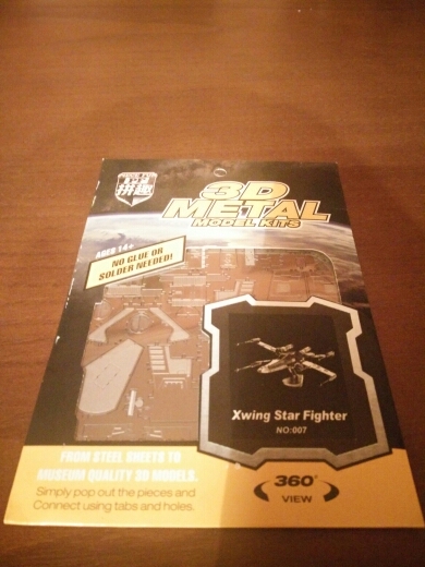 Mini Qute Piece Fun 3D Star wars Xwing ATAT Millennium Falcon BB8 Vader Tie Fighter Metal Puzzle adult models educational toy