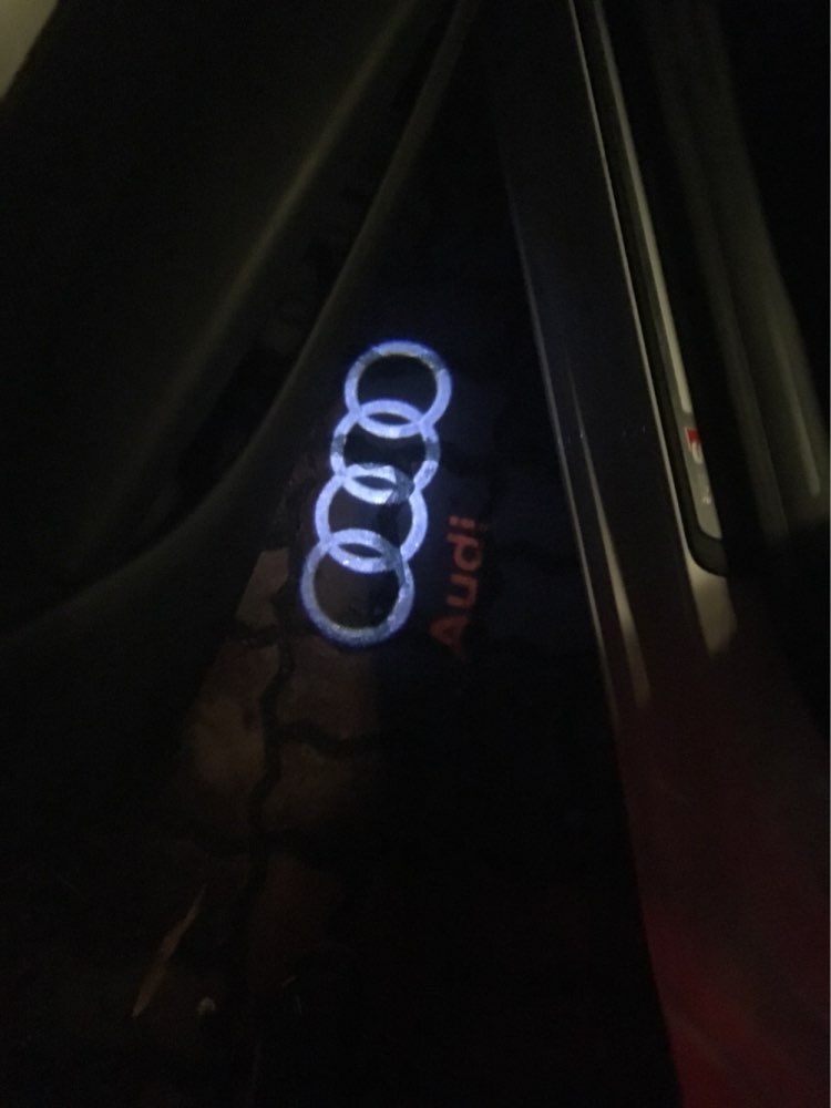 No Drilling LED Ghost Shadow Projector Laser Courtesy Logo Light For AUDI A4 2003-2016 A6 2000-2016