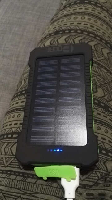 DCAE New Portable Waterproof Solar Power Bank 10000mah Dual-USB Solar Battery Charger for All Phone