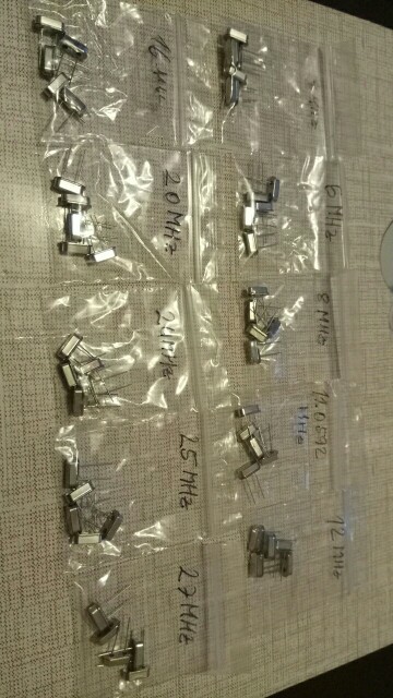 50pcs/lot Crystal Oscillators HC-49S 10 Values* each value 5pcs Assortment Kit 4MHZ,6MHZ,8MHZ,11.0592 12MHZ,16MHZ,20,24,25,27MHZ