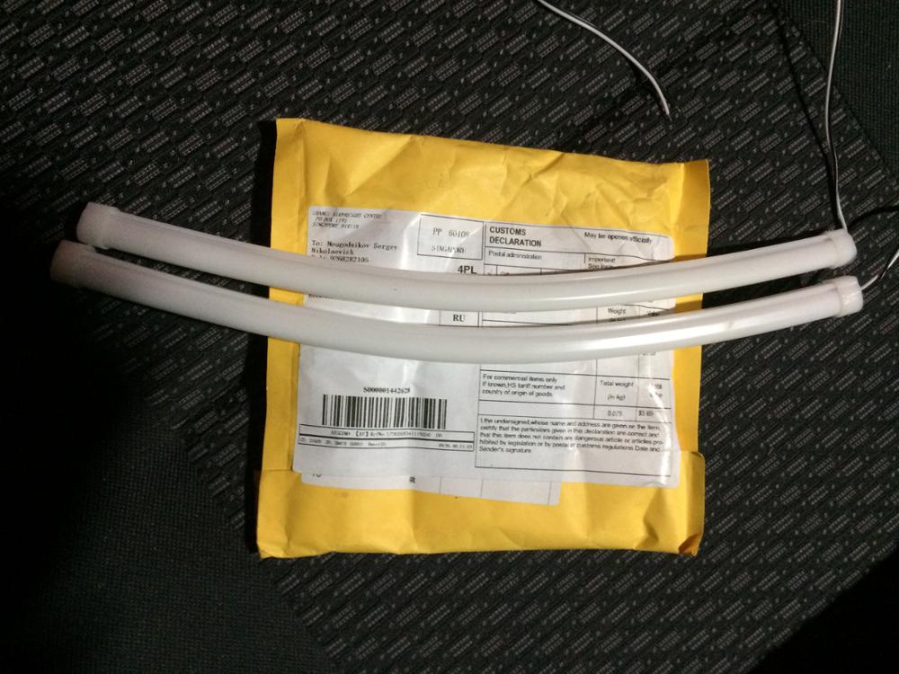 2PCS/lot 30CM Flexible  led Tube Strip  White car-styling soft  Daytime Running Light DRL Headlamp Universal Car lights