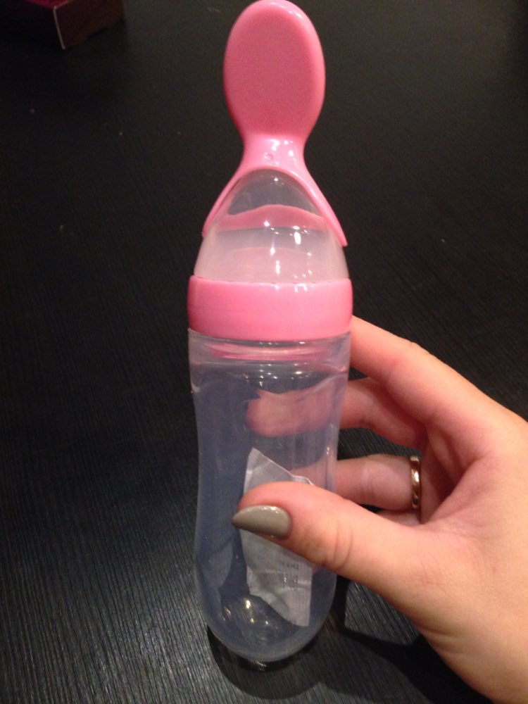 Prof. Monkids 1 PC Baby Infant Newborn Toddler Silica Gel Feeding Bottle Spoon Food Supplement Rice Cereal Bottle Feeding Bottle