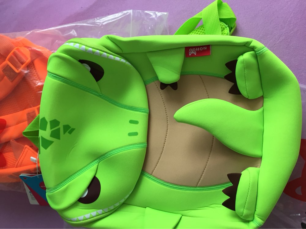 NOHOO Orange Green Dragon Kids Baby Cartoon Waterproof School Bags 3D Animals Backpack For Girls Boys School Bags For Teenager