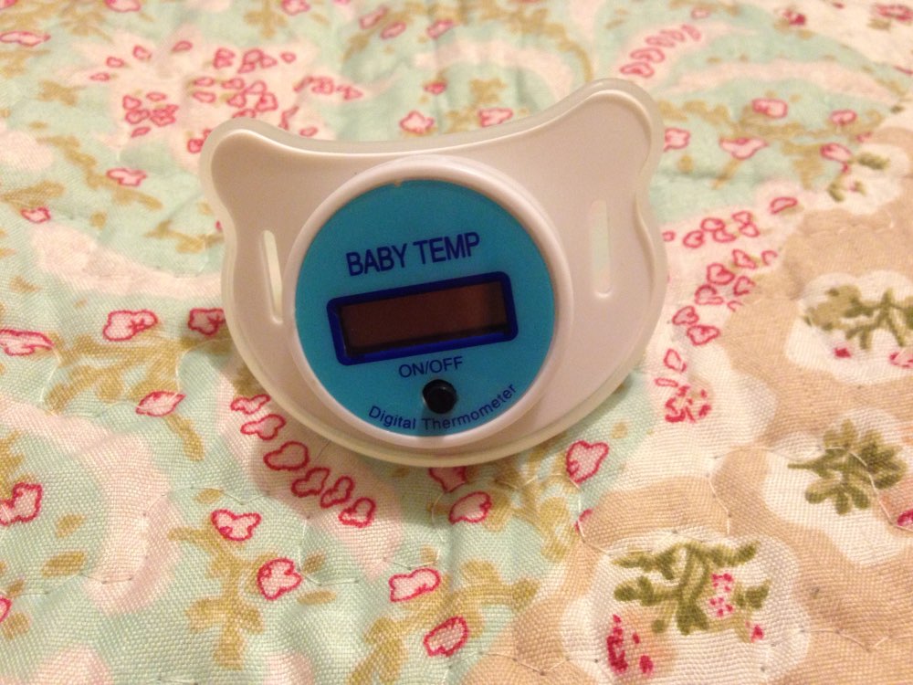 Digital LCD Pacifier Thermometer Baby Nipple Soft Safe Mouth Nipple Temperature Pacifier Chain Clip Holder VCI24 P20 0.5