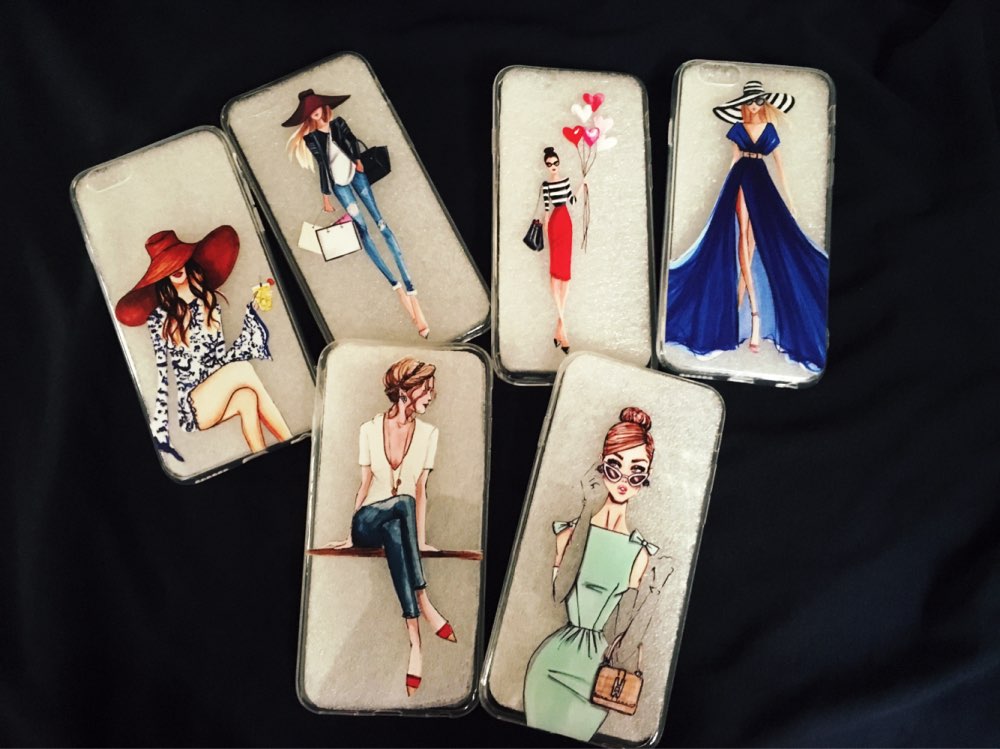 Sexy Beautiful Girl drink Phone Case For Apple iPhone 7 6 6s 5 5S SE 7plus 6sPlus 4 4S Transparent Soft Silicon Mobile Phone Bag