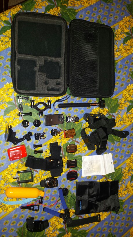Gopro accessories set go pro kit mount for SJ4000 gopro hero5 4 3 2 Black Edition SJCAM SJ5000 camera case xiaoyi chest tripod