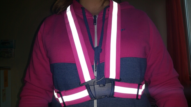 High Quality Safe Reflective Vest Belt For Women Girls Night Running Jogging Biking