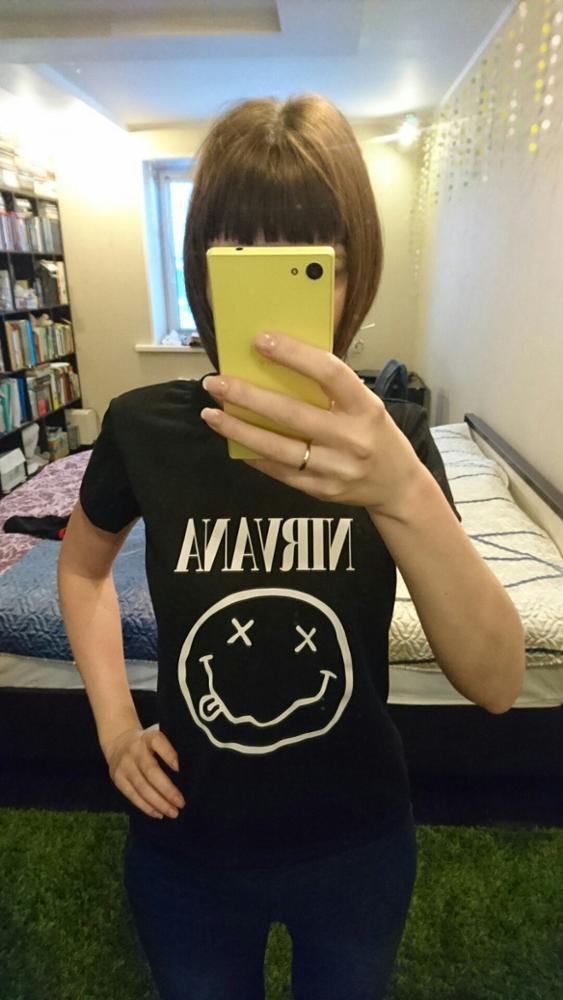 Harajuku Summer 2016 Casual Black T Shirt Women Tops Punk Rock Nirvana Letter Print Short Sleeve T-shirt O-Neck Tee Shirt Femme