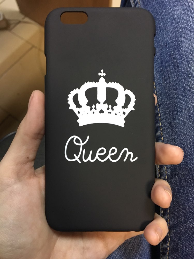 Fashion Brand King Queen Hard Plastic Ultra Thin Back Covers for Apple iPhone 6 6s 5 5s SE Luxury Crown Slim Phone Case Shell