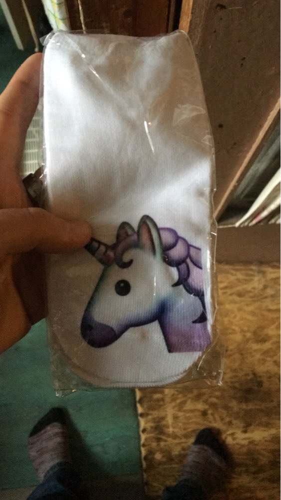 emoji unicorn funny socks Hot Sale 3d Printed womens socks low cut ankle short  spaort socks