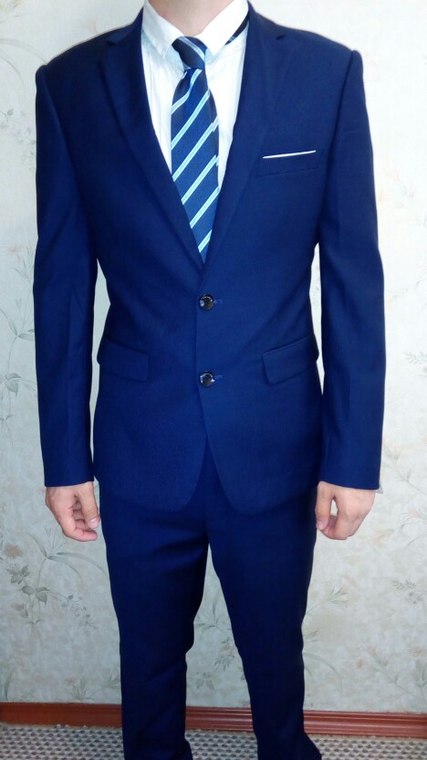 (Jacket+Pant+Tie) Luxury Men Wedding Suit Male Blazers Slim Fit Suits For Men Costume Business Formal Party Blue Classic Black