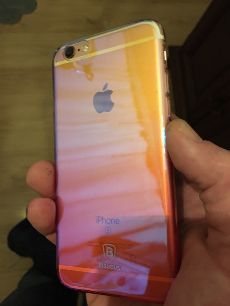 Baseus Originality Case For iPhone 6 luxury Aurora Gradient Color Transparent Case For iPhone 6s Plus light Cover Hard PC Cases
