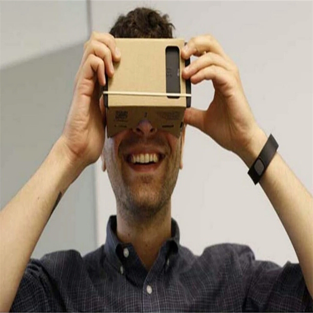 High quality DIY Magnet Google Cardboard Virtual Reality VR Mobile Phone 3D Viewing Glasses For 5.0" Screen Google VR 3D Glasses