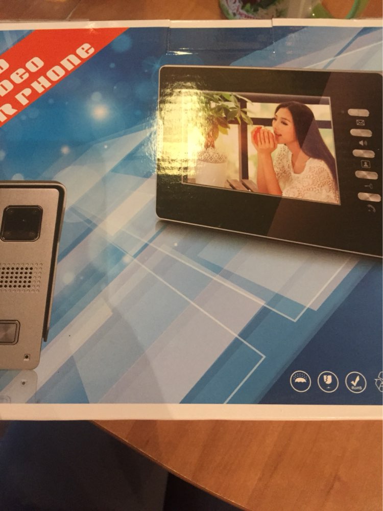 FREE SHIPPING New 7" Screen Recording Video Door Phone Intercom System + Outdoor RFID Access Door Camera + Electric Lock + 8G SD