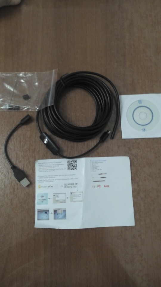 5M Android OTG USB Endoscope Camera 5.5mm OD 3.5M 2M 1M Flexible Snake Pipe USB Inspection Android OTG Borescope Camera