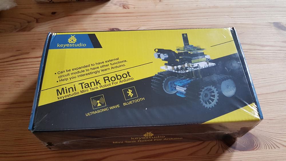 2017 New Year present! Keyestudio Mini Tank Robot for arduino Robot car/Smart car+instruction manual