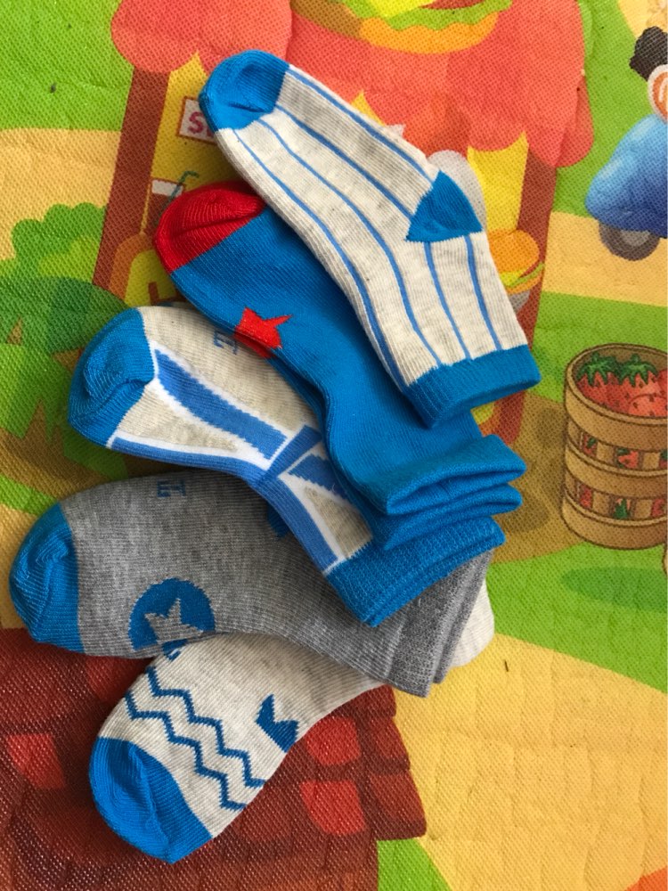 5 Pair/lot Cute Cartoon Geometrical Pattern Baby Kids Socks Soft Cotton Children's Girls Boys Socks Suitable For 1-10 Year