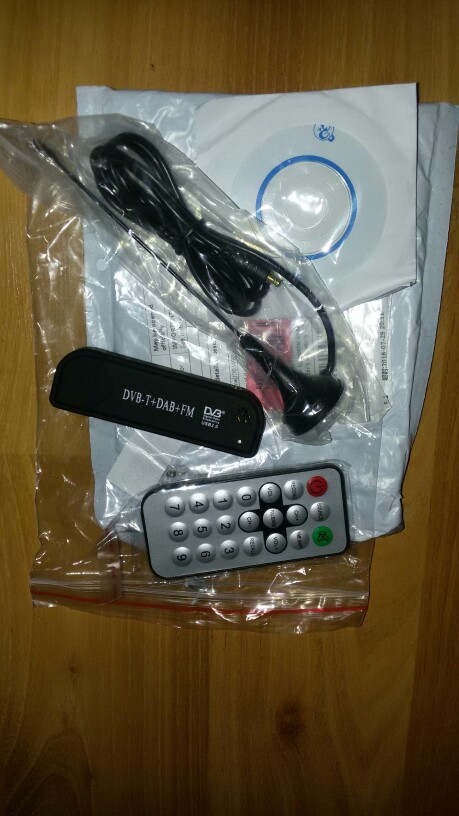 Digital USB TV FM+DAB DVB-T RTL2832U+R820T Support SDR Tuner Receiver Free Shipping
