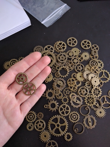 Vintage Metal Mixed Gears Charms For Jewelry Making Diy Steampunk Gear Pendant Charms Wholesale 100pcs/lot C8318a