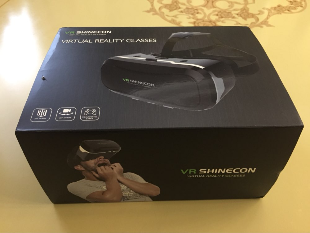 Hot VR Shinecon 2.0 Virtual Reality Glasses helmet VR Box 3.0 3D Glasses Headset Cardboard For 4.7-6.0 inch android apple phone