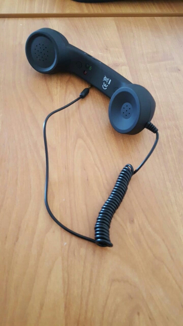 3.5mm Audio Jack Volume Control Retro POP Phone Handset Speaker Mic Phone Call Receiver For iPhone 4 4S 5 6 Android IOS Phone