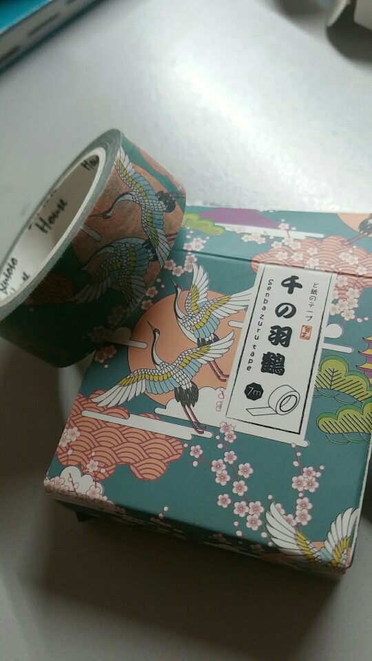 JA209  Flying Crane in The Cloud Decorative Washi Tape DIY Scrapbooking Masking Tape School Office Supply Escolar Papelaria