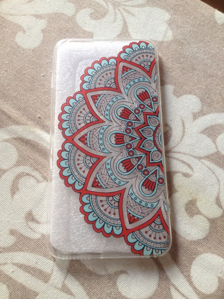 Case For iPhone 7 6 6S 5 5S SE 7lus 6Plus 6sPlus 4 4S 5C Colorful Floral Paisley Flower Mandala Henna Clear Silicone Soft Cover 