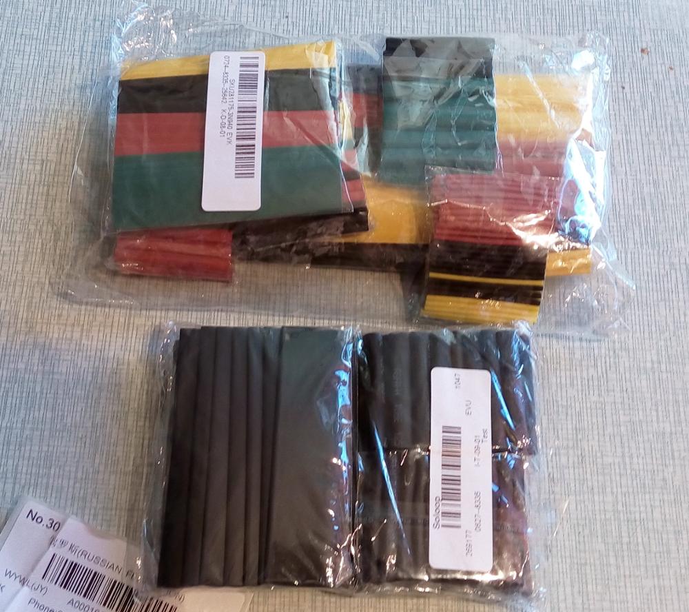 New Arrival 127 PCS 7.28m Black 2:1 Assortment Heat Shrink Tubing Tube Car Cable Sleeving Wrap Wire Kit Wholesale Price