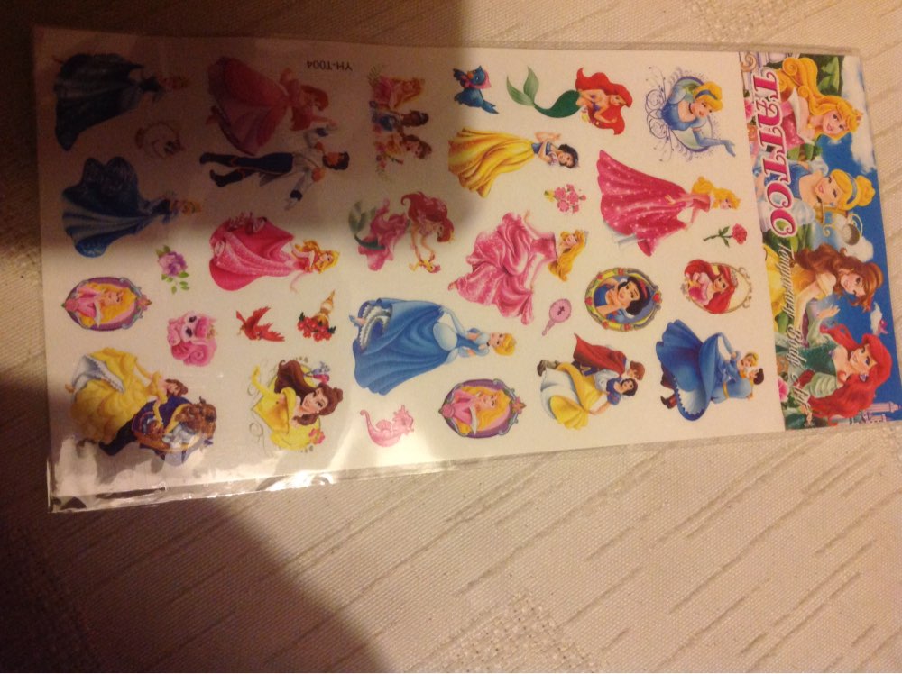 Elsa Anna Children temporary tattoo stickers waterproof stickers 21 * 10 cm prince princess children sticker
