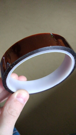 20mm x 30m Profession Heat Resistant Dedicated Adhesive Tape  High Temperature Polyimide Tawny  BS