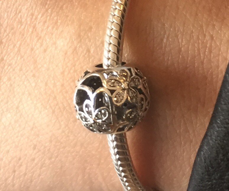 Fit Pandora Charm Bracelet Original 925 Silver Charms Bead  Daisy Openwork Charm With Clear Zircon Jewelry Berloque 2016 Winter