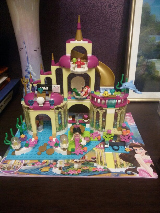 BELA 10436 Princess Undersea Palace Girl Friends Building Blocks 383pcs Bricks Toys For Children Birthday Gift Christmas Gift