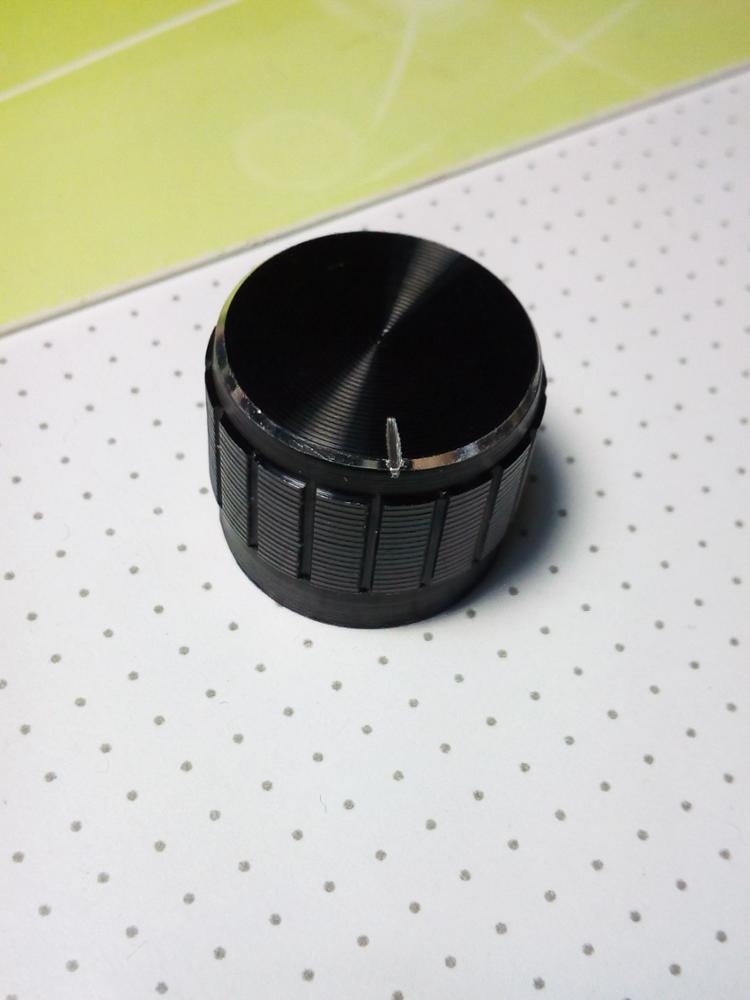 10pcs Black Potentiometer Knob Cap Inner 6mm 17x21mm Volume Adjustment Rotary Switch Aluminum