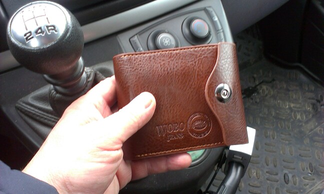 Bifold Wallet Men's Leather Brown Credit ID Card Holder Slim Purse Gift