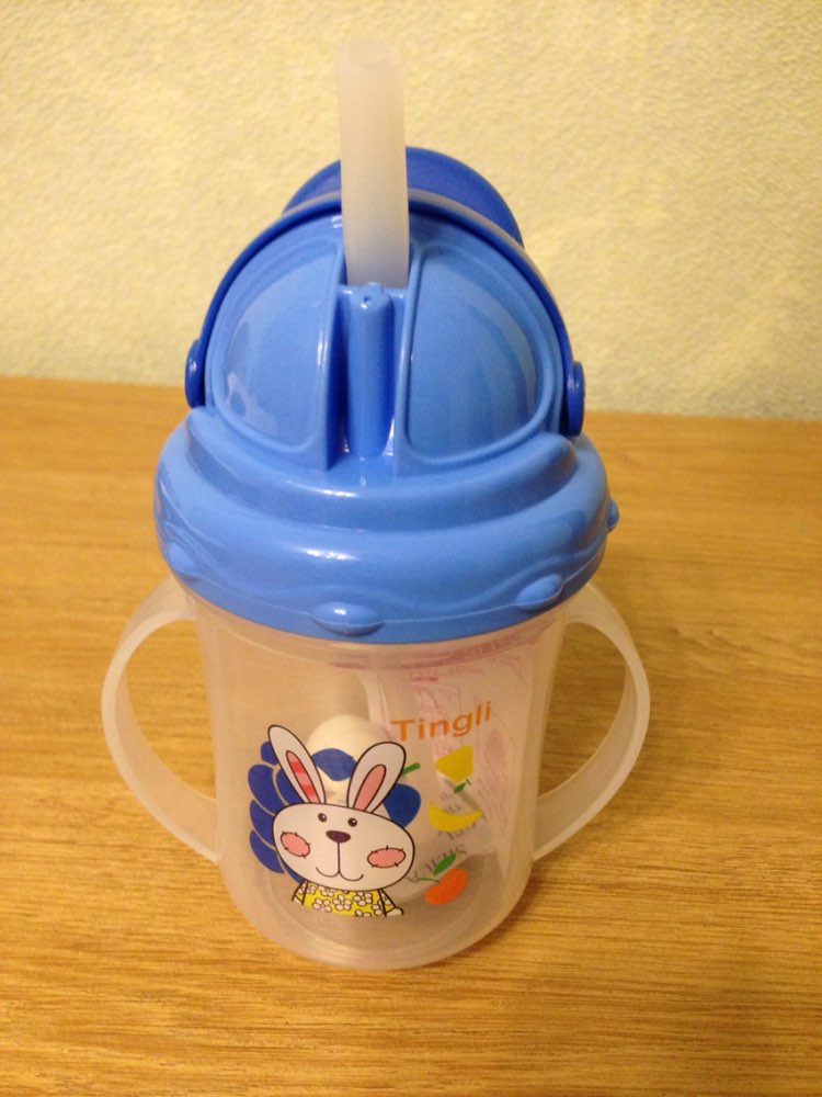 MK 2016 Newborn Baby Cute Rice Cereal Feeding Bottle Infant Straw Cup Drinking Bottle Sippy Cups With Handles Free Shipping