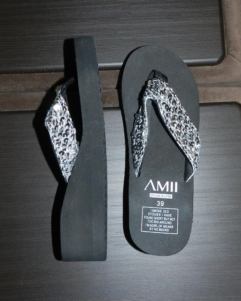 Fashion Women's Shoes Summer Sandals Wedge Platform Flip Flops Casual Slippers Racks