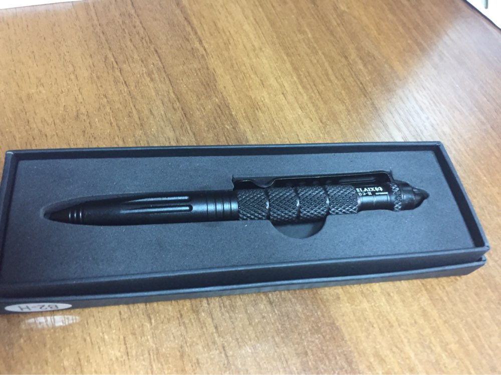 Hot-sale Black Portable Tactical Pen Aviation Aluminum Anti-skid Self Defense Cooyoo Tool