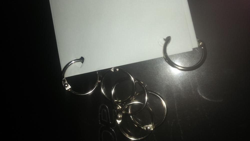 Free Shipping 10PCS/Lot DIY Metal Loose Leaf Book Binder Buckle Ring Keychain Scrapbook Sketchbook Craft Photo Split