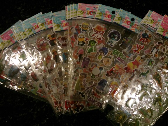50 sheets/lot 2016 Hot Cartoon Characters Puffy Stickers Kids Classic Toys for Boys 