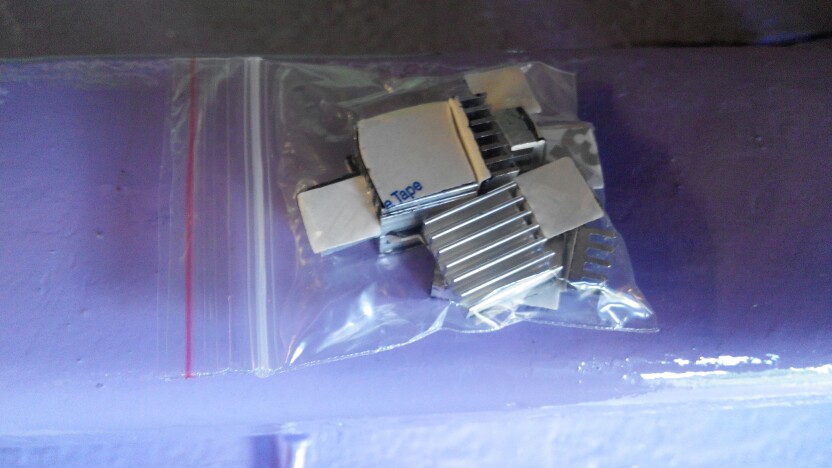 1Set/lot Adhesive Raspberry Pi 3 Heatsink Cooler Pure Aluminum Heat Sink Set Kit Radiator for Cooling Raspberry Pi 2 B