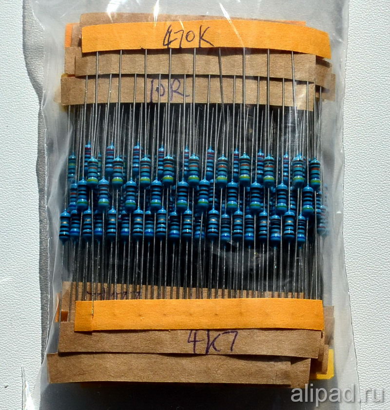 1 Pack 300Pcs 10 -1M Ohm 1/4w Resistance 1% Metal Film Resistor Resistance Assortment Kit Set 30 Kinds Each 10PCS