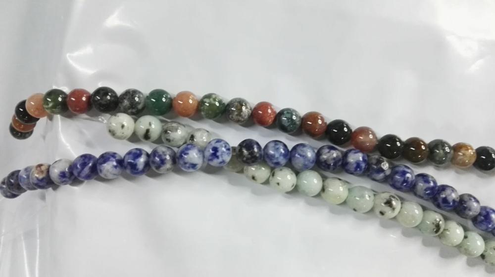 8MM 48 Pieces/Strand Round Natural Stone Beads For Jewelry Making Mixed Loose Beads Diy Jewelry Wholesale Accessories H1-Rd-8mm