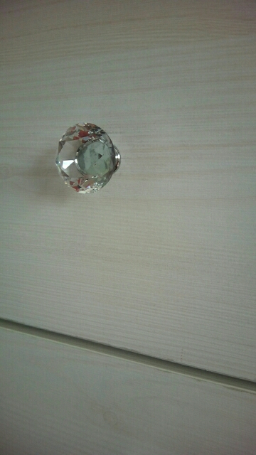 IMC Hot 10pcs 30mm Diamond Crystal Glass Door Drawer Cabinet Furniture Handle Knob Screw