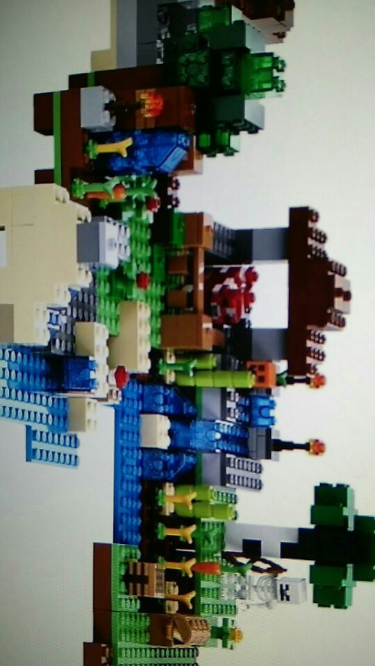 Minecraft 1106pcs The Village marketplace adventures Steve minifigures Blocks kids Toys Compatible with legoes 21128