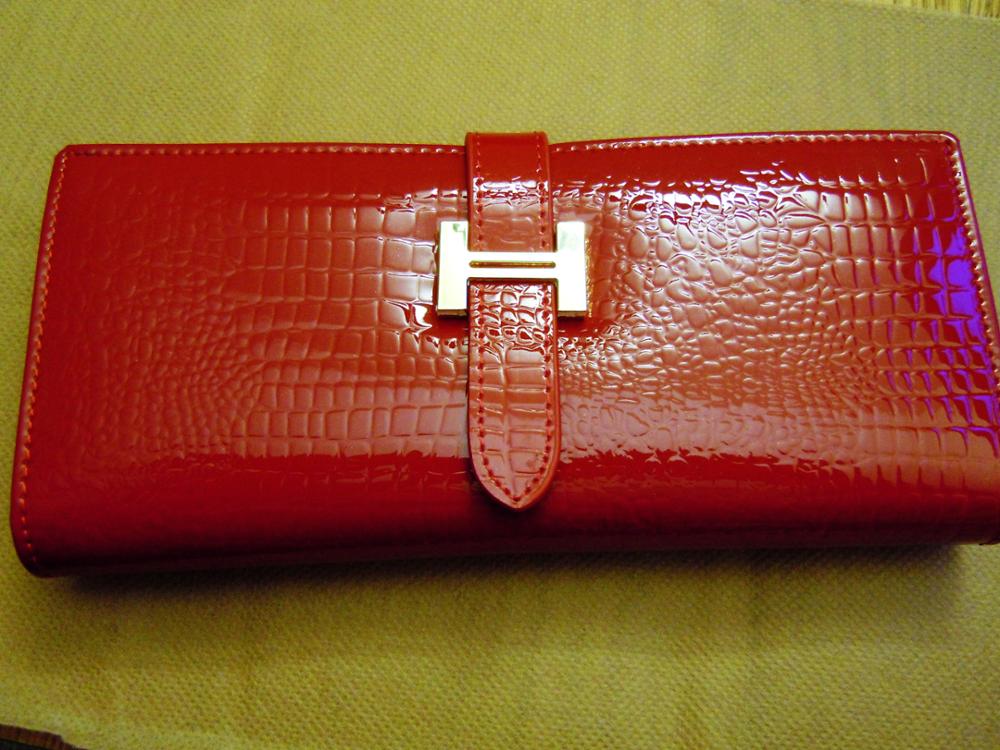 Brand Designer Natural Leather Women Wallets Hot Genuine Leather Crocodile Female Clutch Purse Long Card Holder Wallet Women Bag