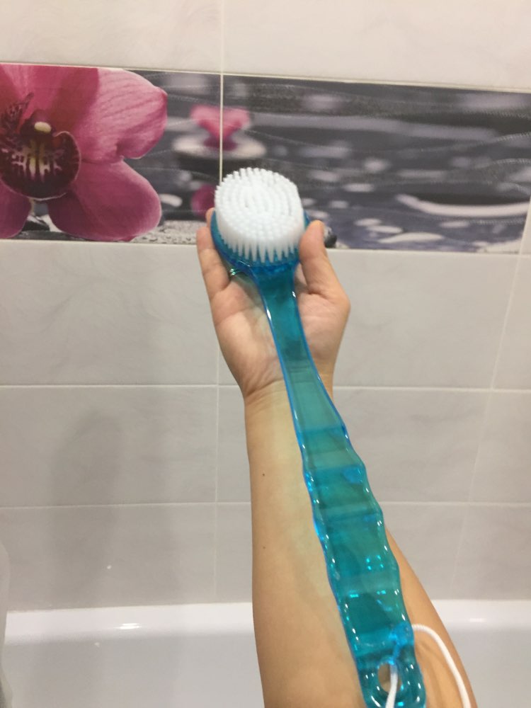 Bath Brush Long Handle Scrub Skin Massage Shower Feet Rubbing Brush For Back Exfoliation Brushes Body For Bathroom Accessories