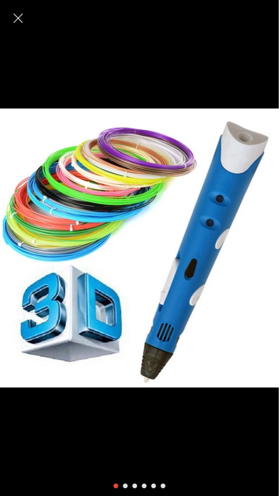 high quality 3d printer Pen1.75mm ABS/PLA Smart 3D Pen Drawing Pen+Free Filament+Adapter Creative Gift For Kids Design Painting