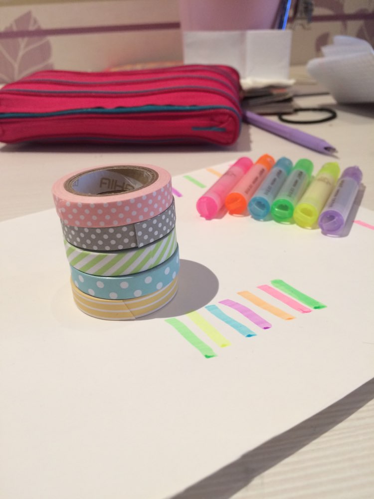 Candy Color Rainbow Striped Dots 5 Rolls Masking Washi Tape Set Decorative Scotch Tape Papelaria Label Masking Sticker Tape Lot